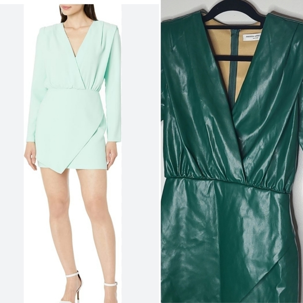 AMANDA UPRICHARD CONTESSA Green DRESS